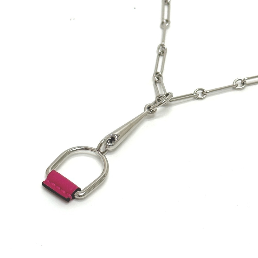 HERMES Silver Necklace
